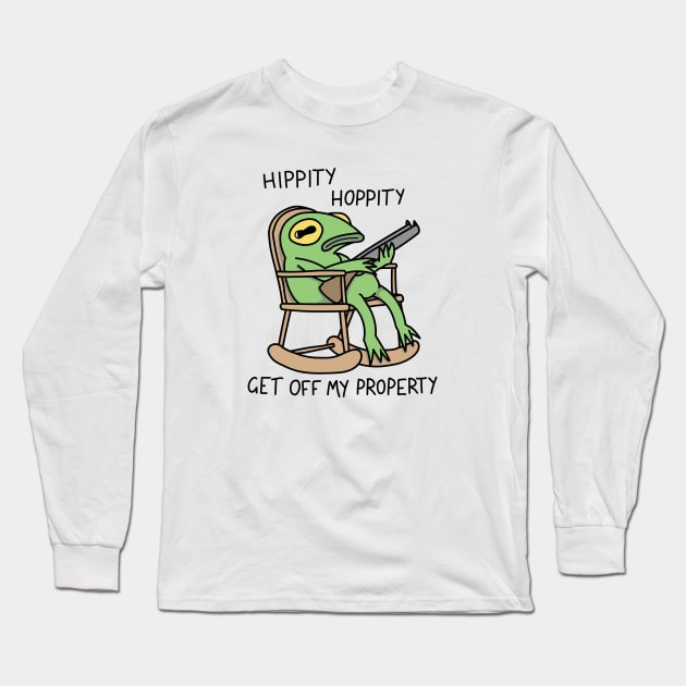 Hippity Hoppity Long Sleeve T-Shirt by DoctorBillionaire